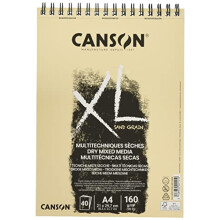 Carta - CANSON - XL Grana Sand - 40 fogli A4 - Grigio - Biologico
