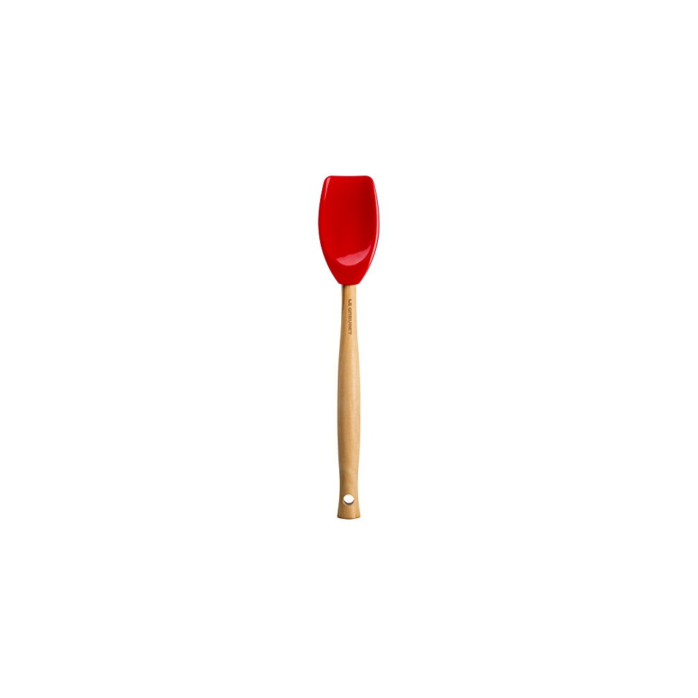 Le Creuset Craft Spatula Spoon, 29 Cm, Silicone, Cerise, 93010603060000