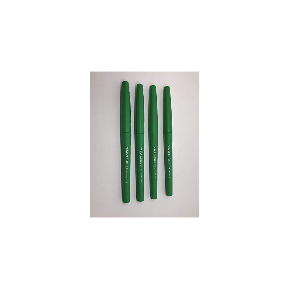 Papermate Flair Original Pack of 4 Felt-Tip Pens 1.0 mm Tip Ink Colour Green