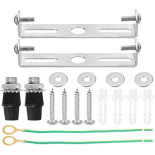 Light Fixing Ceiling Rose Strap Bracket Strap Brace Metal Plate with Accessories (95mm)
