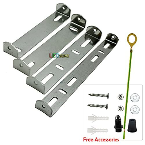 Light Fixing Ceiling Rose Strap Bracket Strap Brace Metal Plate with Accessories (95mm) 2