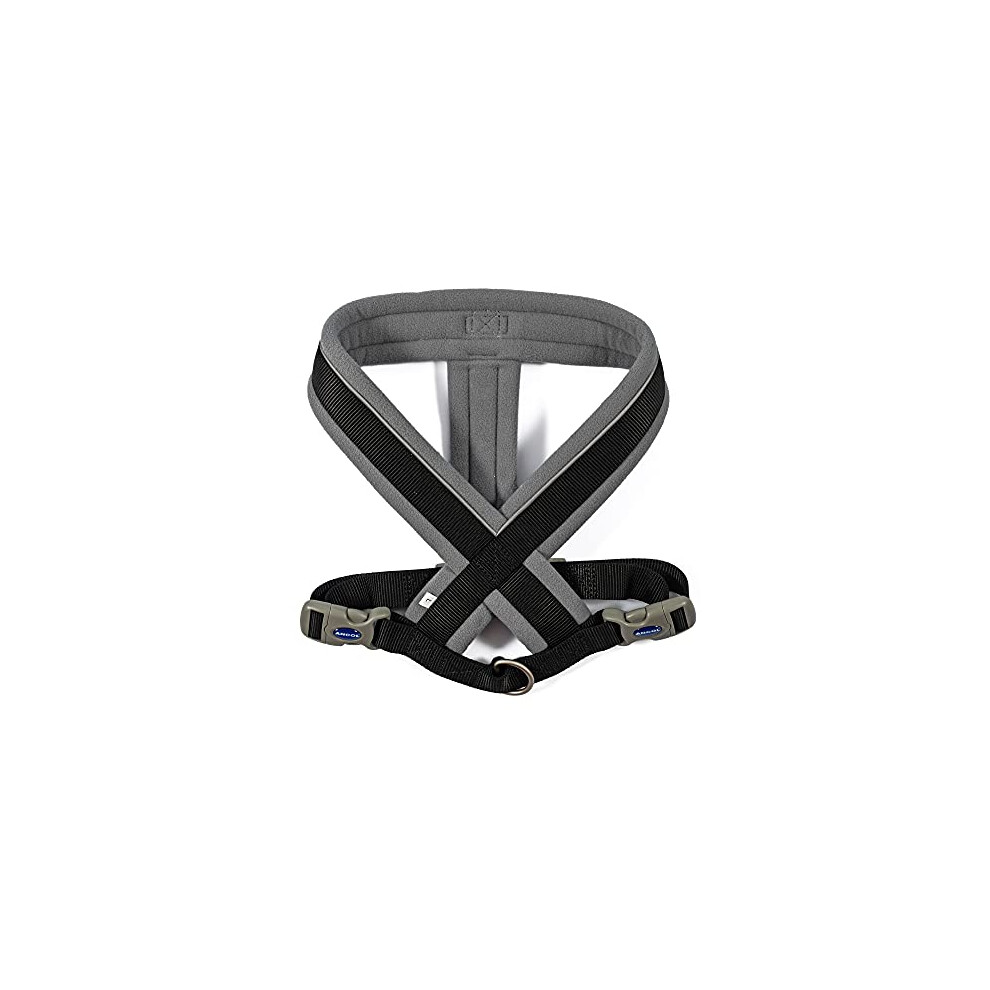 Ancol Viva Padded Harness L 52-71Cm Black