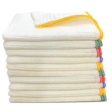 Towelogy Heavy Duty Cotton Dish Cloths Extra Large SUPER ABSORBENT Cleaning Scrubbing Washing Drying Rags Kitchen Tea Towels Colour Coded Dishcloths