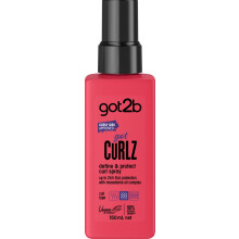 gotcurlz Define & Protect Curl Spray perfectly defines your curls and protects them against frizz up to 24 h.