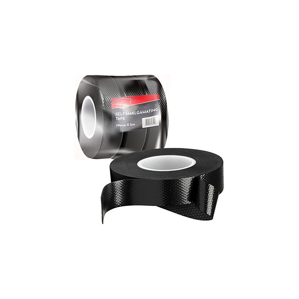 Self Amalgamating Tape 3 Pack - 19Mm X 5M Plumbing Tape, Rubber Tape Self Amalgamating Waterproof Tape, Pipe Insulation Tape, Repair Sealing Joints, 5054225650323