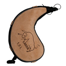 - Spanish Leather Wine Bota Water Canteen Kidney Shape - 1.5 Liter