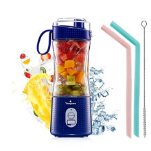 380ml Personal Blender,Portable Juicer Portable Blender Smoothie Maker Mini Juicer Blender Small Blender USB Rechargeable with 6 Blades for Travel