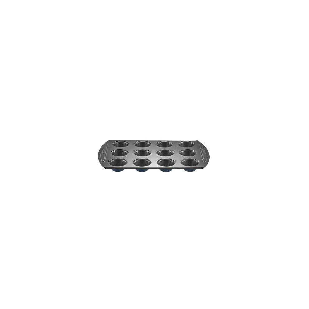 Bakeware 12 Hole Deep Bun Muffin Cupcake Baking Tin - Round