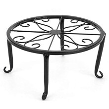 Suporte para Plantas em Metal 24 cm Diâmetro x 13 cm Altura - Tripé para Vaso de Flores em Ferro