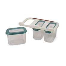 81112 Cupboardstore Space Saving Kitchen Cupboard Airtight Food Storage Set, 3 x 1.3 Litre - Clear