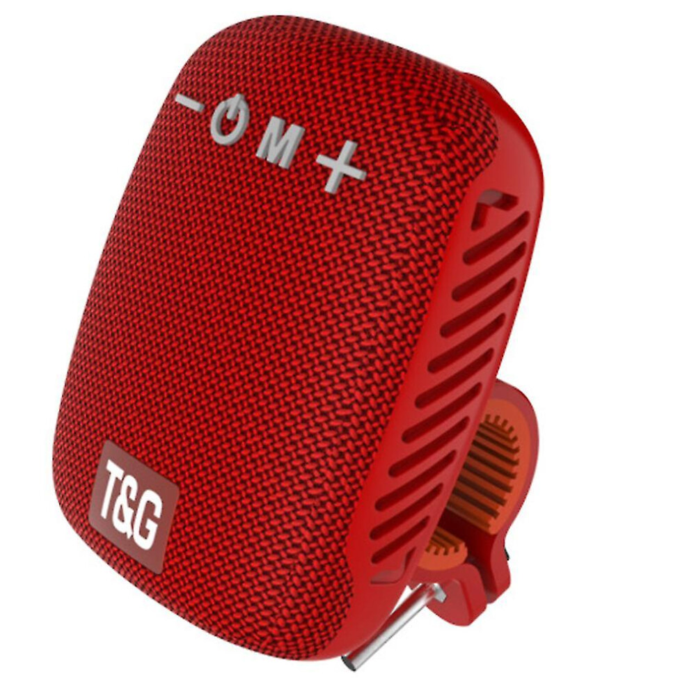 (Red) Portable Bluetooth-Compatible Handlebar Speaker Waterproof Wireless Bike Cycling Speaker Red 5413367930807