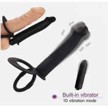 10 Vibrating Dildo Cock Ring G-spot Anal Sex Toys-Perfect for Couples