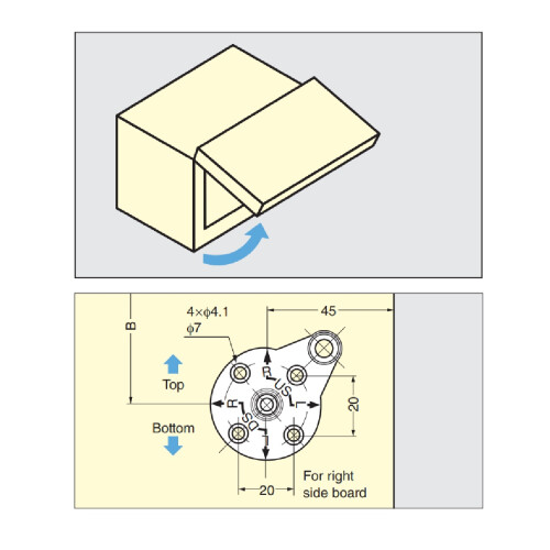 (Grey) Lift Stay Soft Close for Cabinet Doors SDS-C301N 2