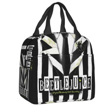 (2) Tim Burton Horror Movie Insulated Lunch Bag For Work School Cooler Thermal Lunch Box Women Children Food Container Tote Bags