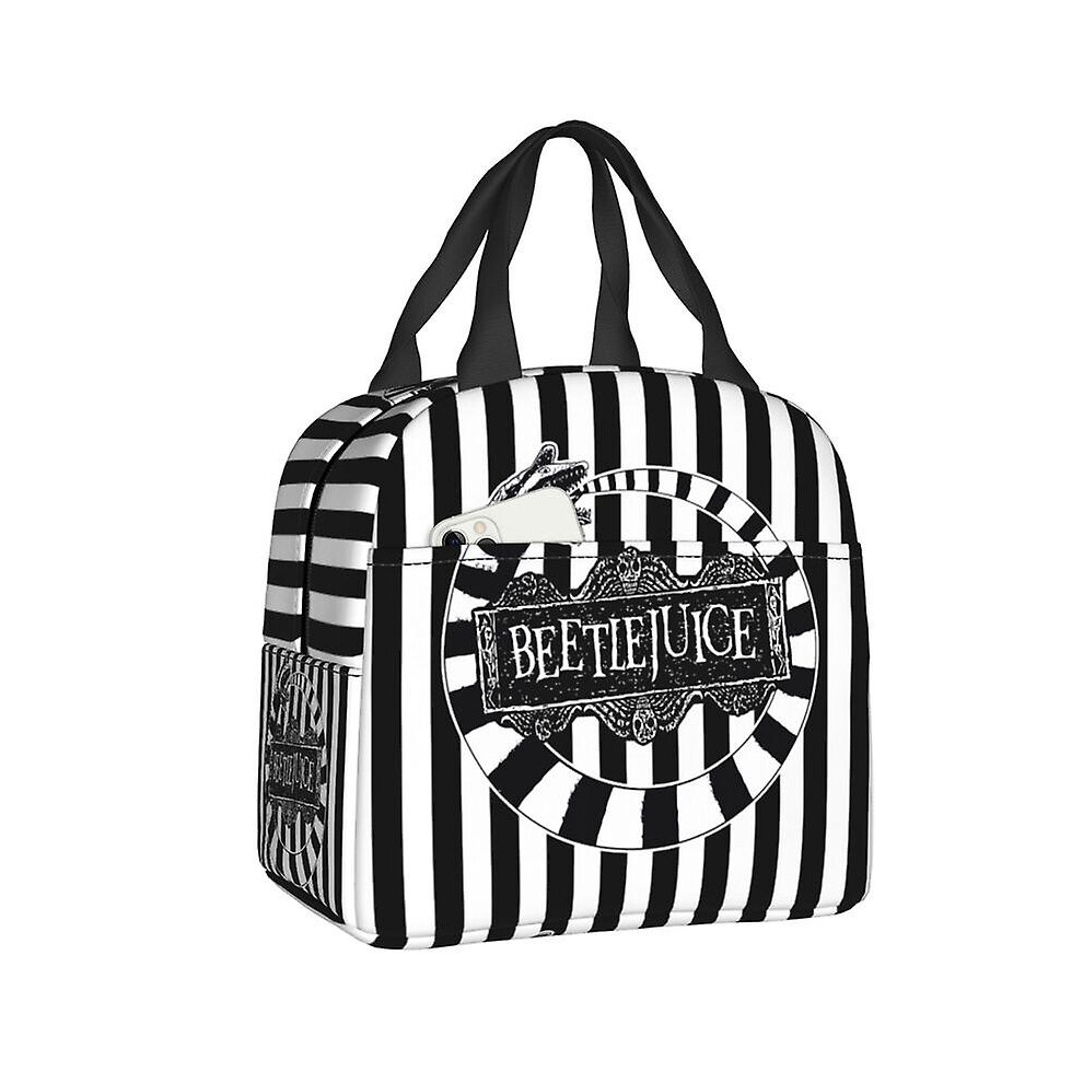 (18) Tim Burton Horror Movie Insulated Lunch Bag For Work School Cooler Thermal Lunch Box Women Children Food Container Tote Bags