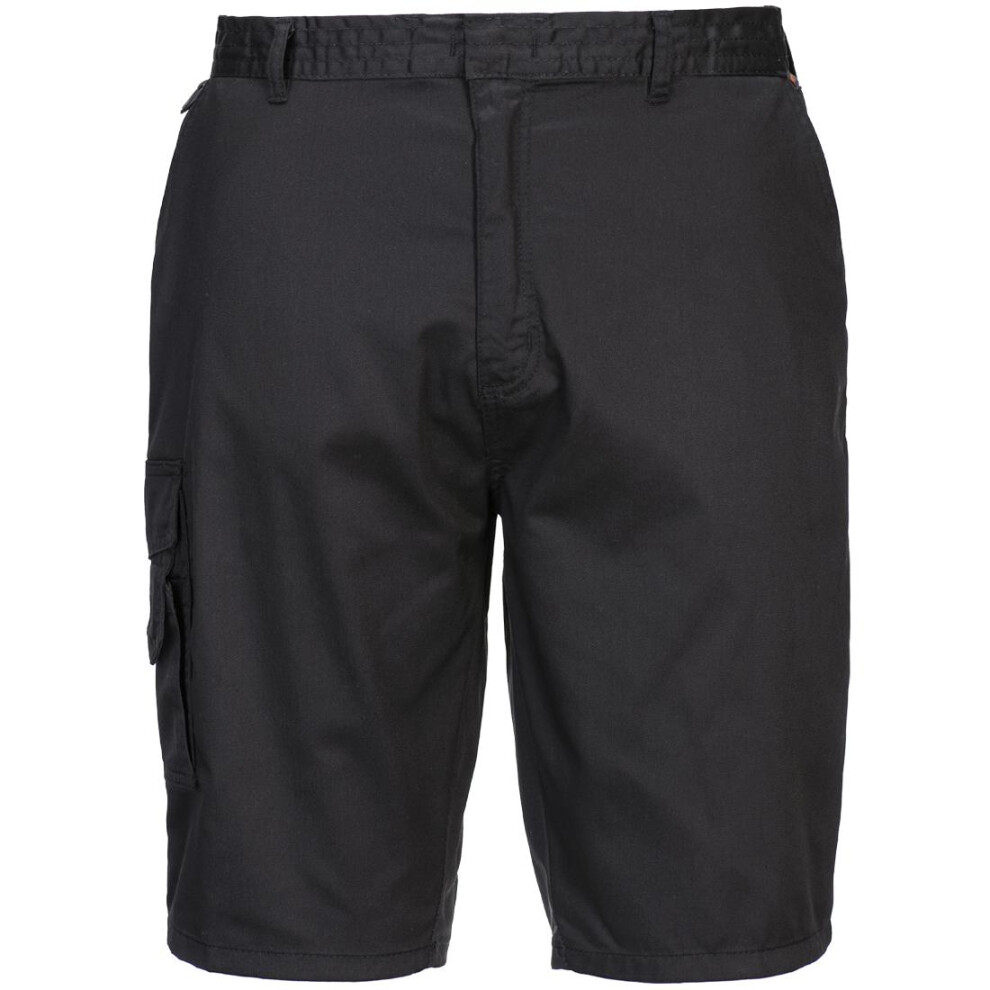 (XL, Black) Portwest Mens Combat Shorts