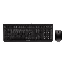 Conjunto Teclado-Mouse - CHERRY - Teclado 109 teclas AZERTY - Preto - Mouse ambidestro - USB 1,8 m