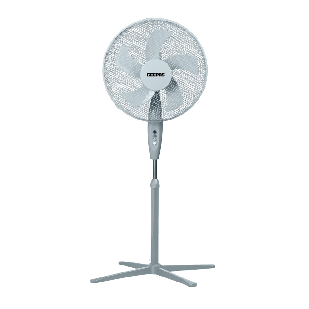 (Grey) Geepas 16inch 45W Powerful Oscillating Cooling Fan