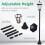 Outsunny Outsunny 2 PCS LED Garden Lights Lamp Solar Powered Lantern Auto Switch Patio 5