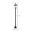 Outsunny Outsunny 2 PCS LED Garden Lights Lamp Solar Powered Lantern Auto Switch Patio 2
