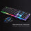 (Black) Colorful Led Illuminated Backlit Usb Wired Pc Rainbow Gaming Keyboard Mouse Set 2