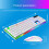 (White) Colorful Led Illuminated Backlit Usb Wired Pc Rainbow Gaming Keyboard Mouse Set 4