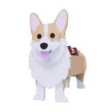 (Corgi Planter) New 2023 Plant Pots Dog Planter Easy To Assemble Office Home Decor Gift Garden Yard Lawn Outdoor Pla