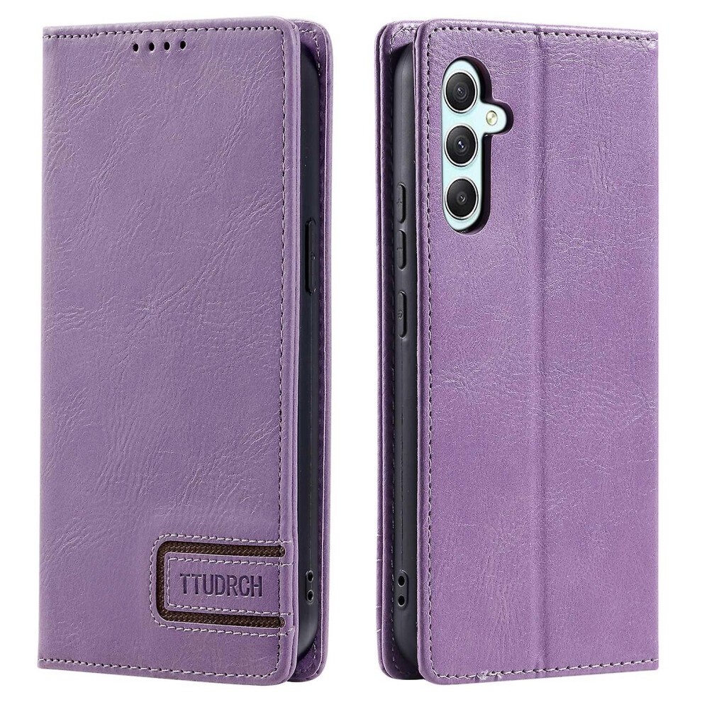 (Purple) For Samsung Galaxy A54 5G Rfid Blocking Pu Leather Phone Case With Stand Wallet Purple 5413367996018