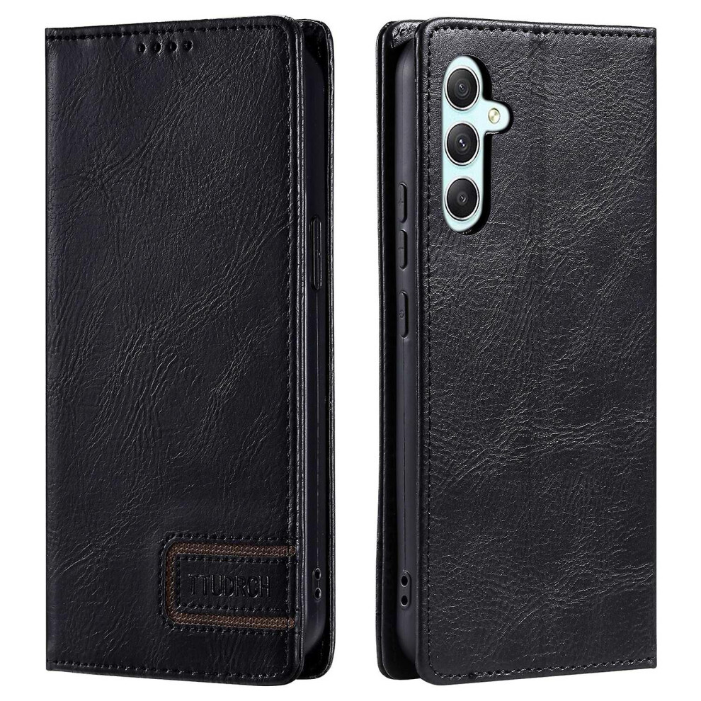 (Black) For Samsung Galaxy A54 5G Rfid Blocking Pu Leather Phone Case With Stand Wallet Black 5413367996032