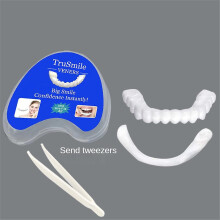 (color04) Snap On False Teeth Upper Lower Dental Veneers Dentures Tooth Cover Set Hot