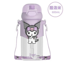 (Kuromi) Kawaii Sanrioed Cups Cute Cinnamoroll Kuromi Melody Cartoon Water Bottle With Lid And Straw For Girls Kids Gift Students Bottles