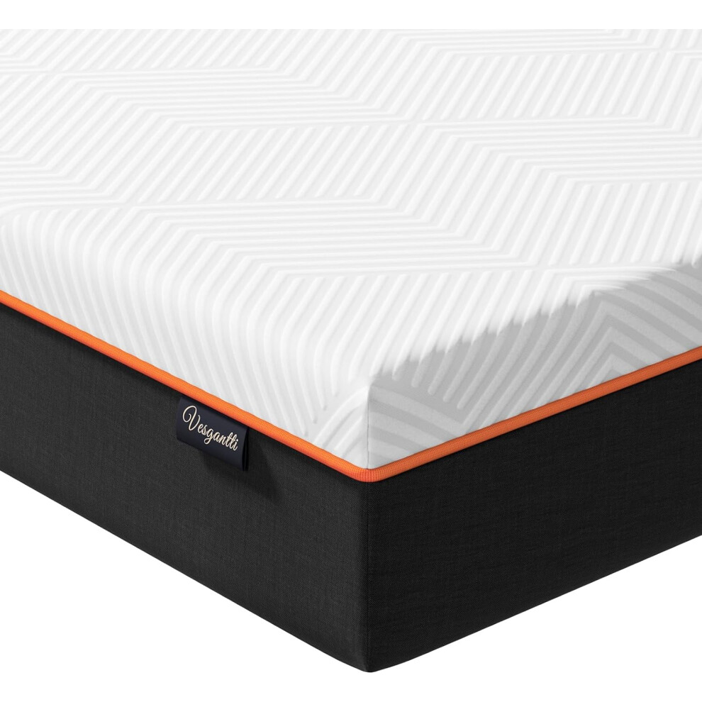 (4FT Small Double (120 x 190cm), 18CM) Vesgantti Single Mattress, 16CM Gel Memory Foam