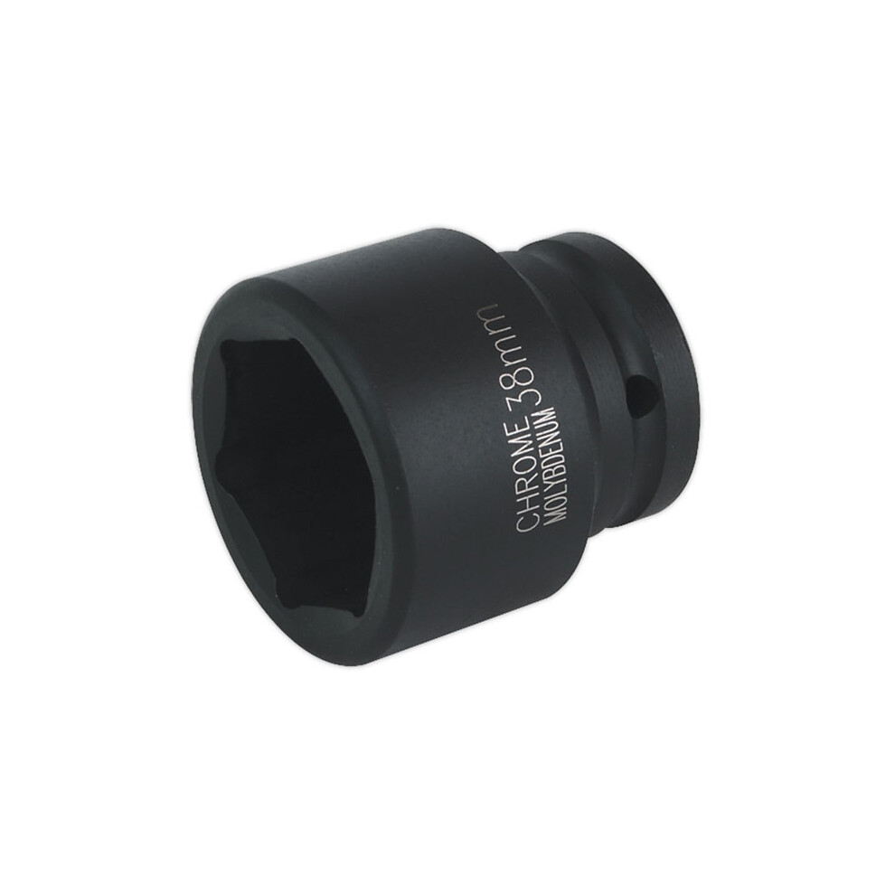 Sealey Is3438 Impact Socket 38Mm 3/4"Sq Drive
