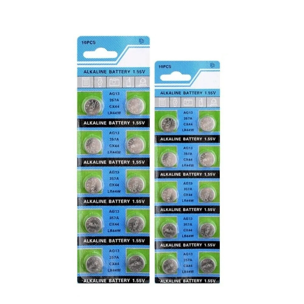 100X LR44 SR44 L1154 AG13 A76 Button Cell Batteries Long