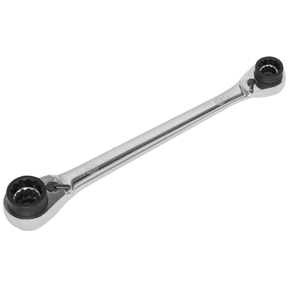 Sealey AK6391 Ratchet Ring Spanner 8-in-1 Reversible Metric