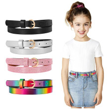 (4PC-B, 80cm(31.5Inch)) Jasgood 4/3 Pack Kids Belt Fashion Glitter Belt, Cute Shiny Pu Leather Belt For Girls And Boys