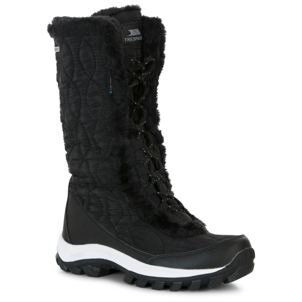 (5, Black) Trespass Womens Snow Boots Waterproof Coretta II