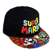 (A) Super Mario Baseball Cap Casual Hat Cartoon Embroidery Sunshade Sunscreen