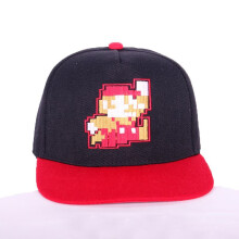 (B) Super Mario Baseball Cap Casual Hat Cartoon Embroidery Sunshade Sunscreen