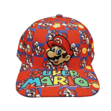 (D) Super Mario Baseball Cap Casual Hat Cartoon Embroidery Sunshade Sunscreen