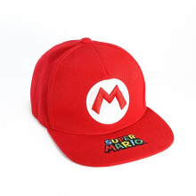 (G) Super Mario Baseball Cap Casual Hat Cartoon Embroidery Sunshade Sunscreen