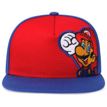(H) Super Mario Baseball Cap Casual Hat Cartoon Embroidery Sunshade Sunscreen