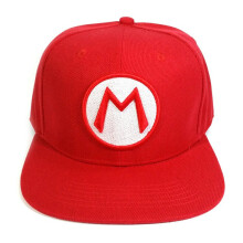 (I) Super Mario Baseball Cap Casual Hat Cartoon Embroidery Sunshade Sunscreen