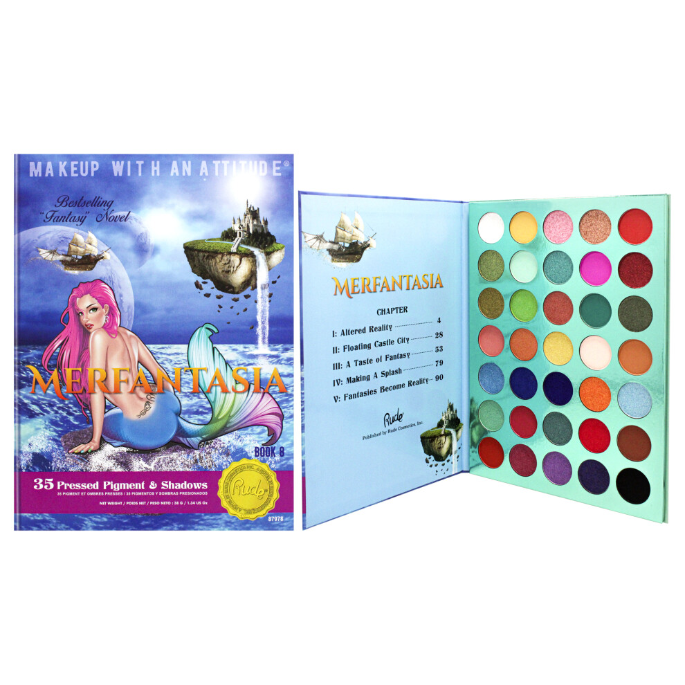 Merfantasia 35 Eyeshadows Palette - Book 8 by Rude Cosmetics for Women - 1.34 oz Eye Shadow-image-OPC-PDVPD2V-NEW