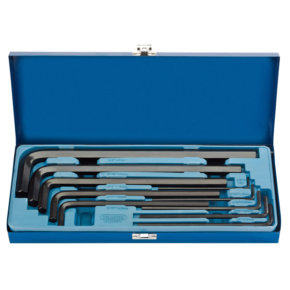 Draper 33895 Expert 10 Piece Metric Extra Long Pattern Hexagon Key Set