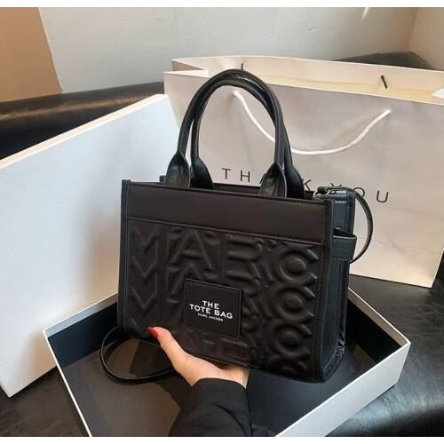 (black) Women's handbags New embossed design tote tote bag large capacity bag briefcase