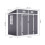 Living And Home 6*4ft Outdoor Plastic Garden Storage Shed 8