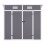 Living And Home 6*4ft Outdoor Plastic Garden Storage Shed 5