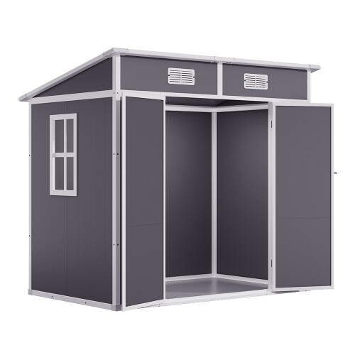Living And Home 6*4ft Outdoor Plastic Garden Storage Shed 2