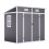 Living And Home 6*4ft Outdoor Plastic Garden Storage Shed 4